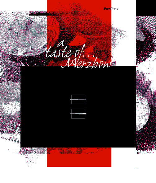 mego 040 - merzbow - a taste of... - coardboard cover - [de
