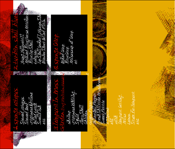 mego 040 - merzbow - a taste of... - inlay card aussen - [d